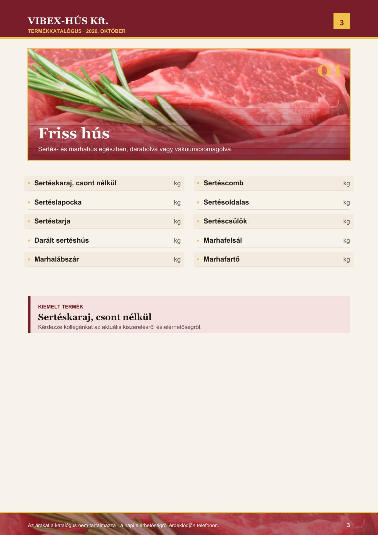 Termékkatalógus – 2026. október, 3. oldal